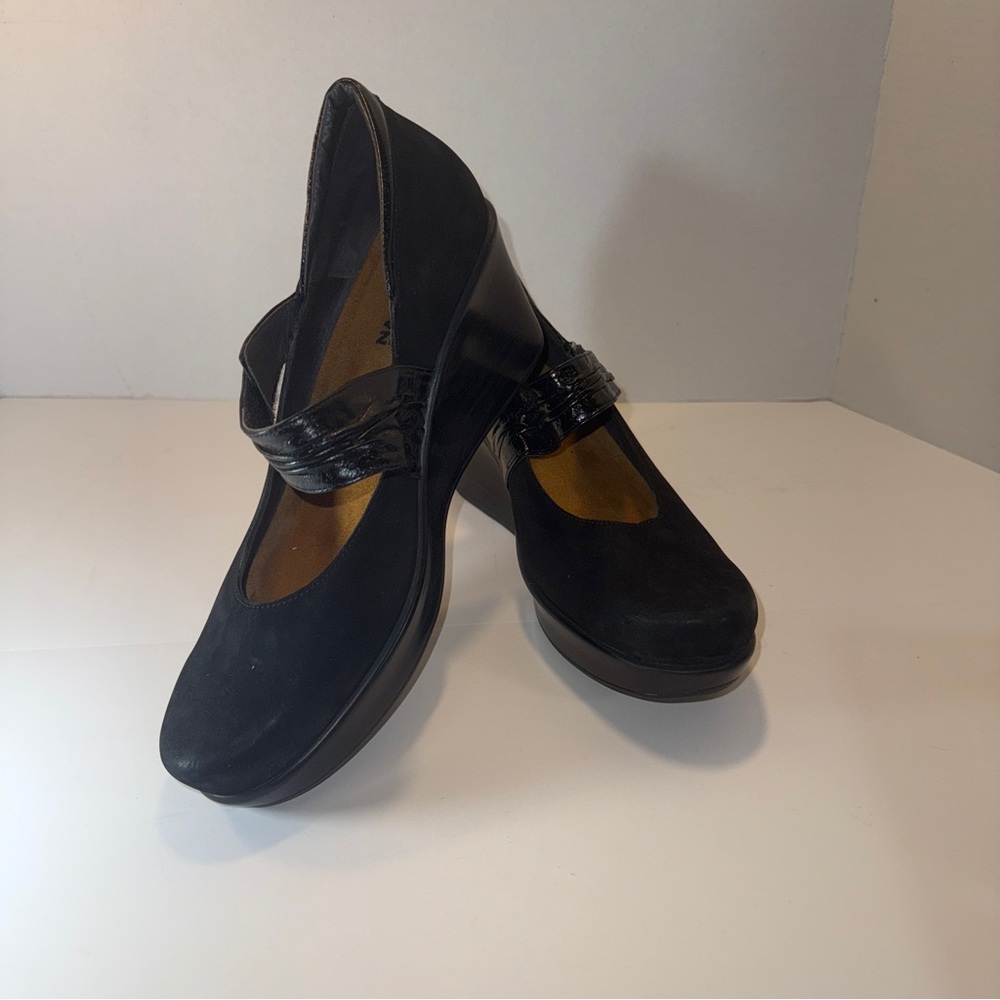 Naot Black Mary Jane Flats